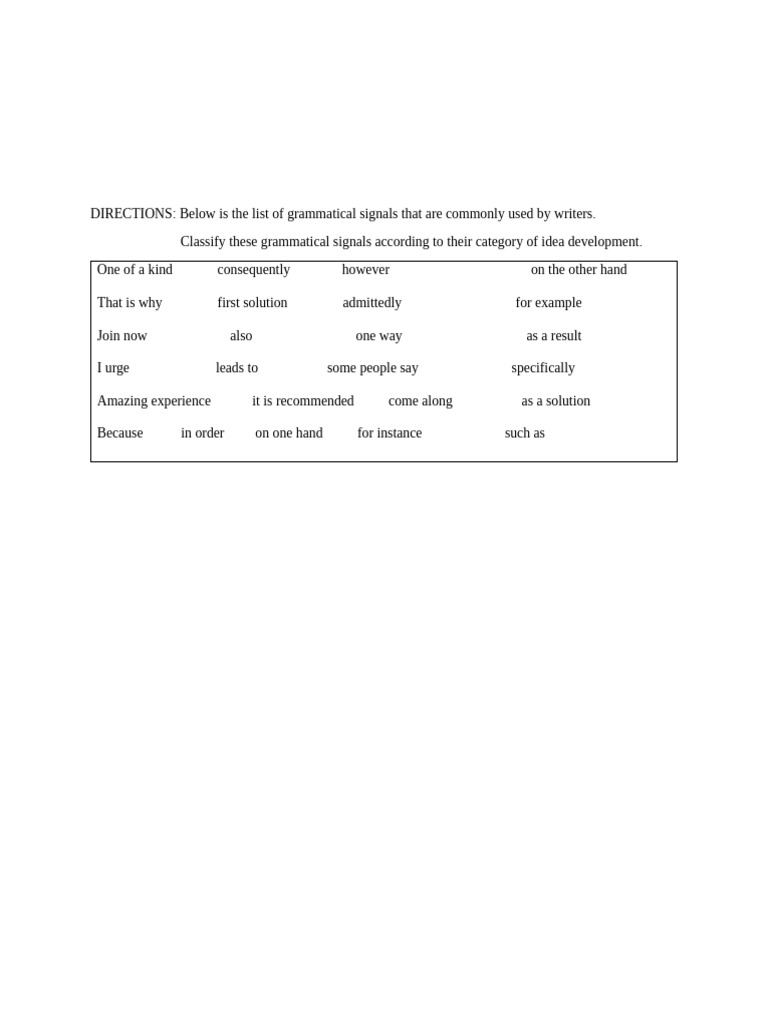 Directions | PDF