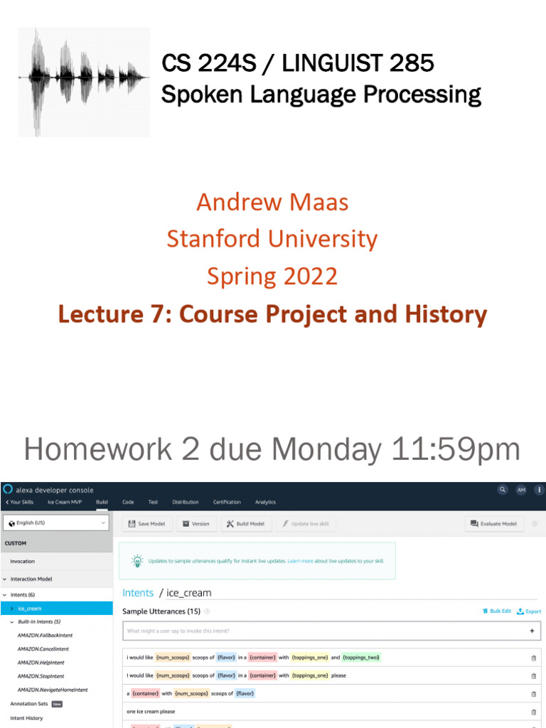 Course Project Overview in SLP | PDF | Speech Recognition | Speech ...