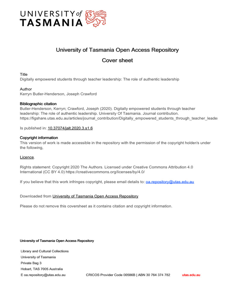 Teacher Leadership in Digital Empowerment | PDF | Leadership | Literacy
