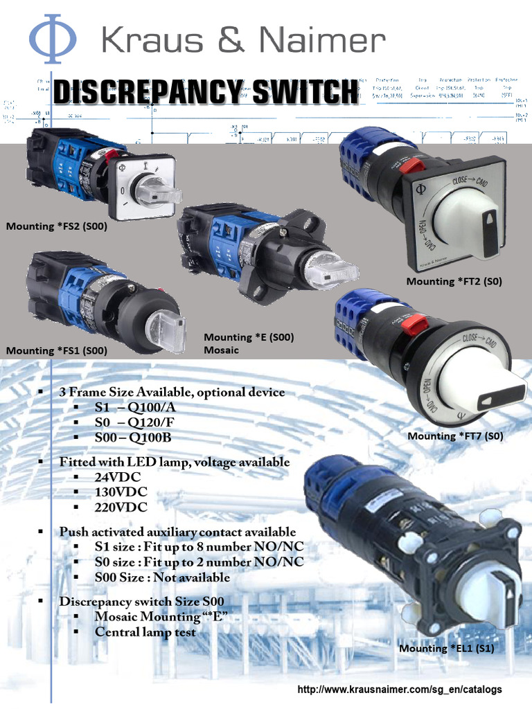 Discrepancy Switch Specifications Guide | PDF
