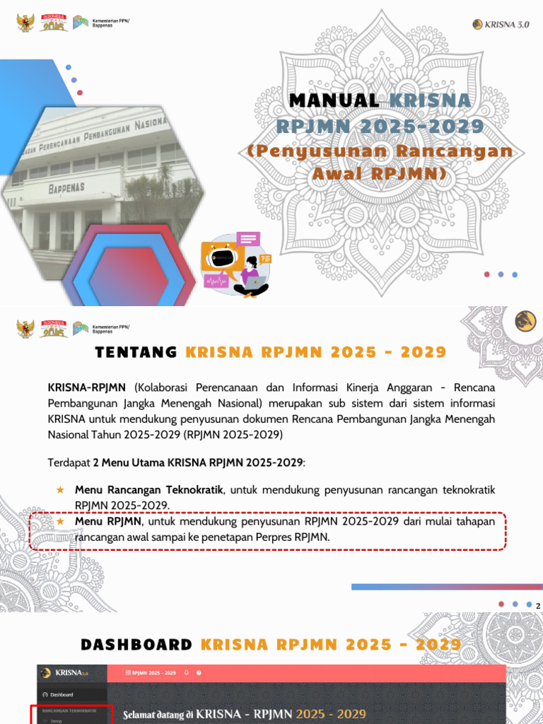 Manual Penyusunan RPJMN 2025-2029 | PDF