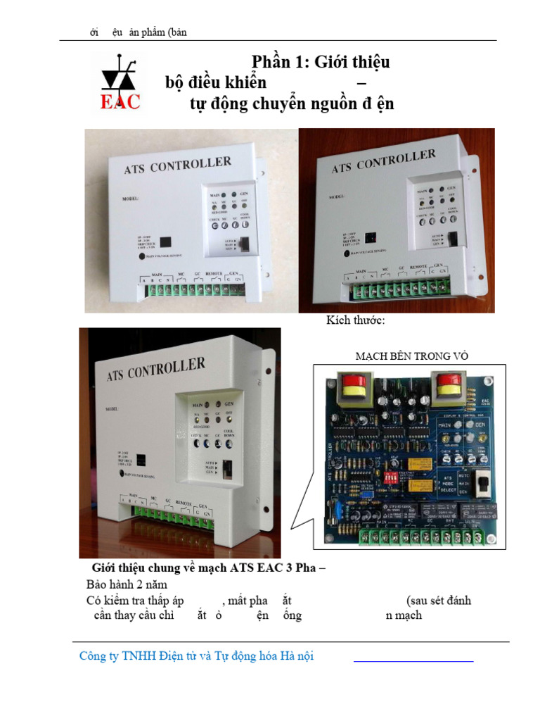 Gioi Thieu Full 213 209 199 Nap Sms Switch Ats Autostart NC | PDF