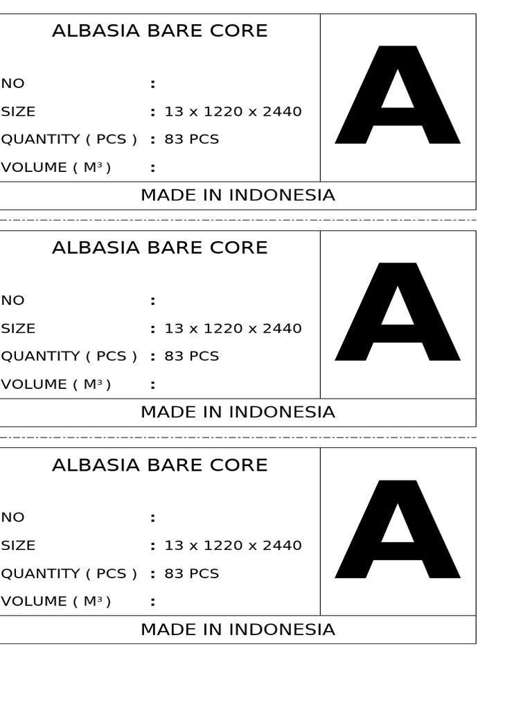 Label Grade A B C | PDF