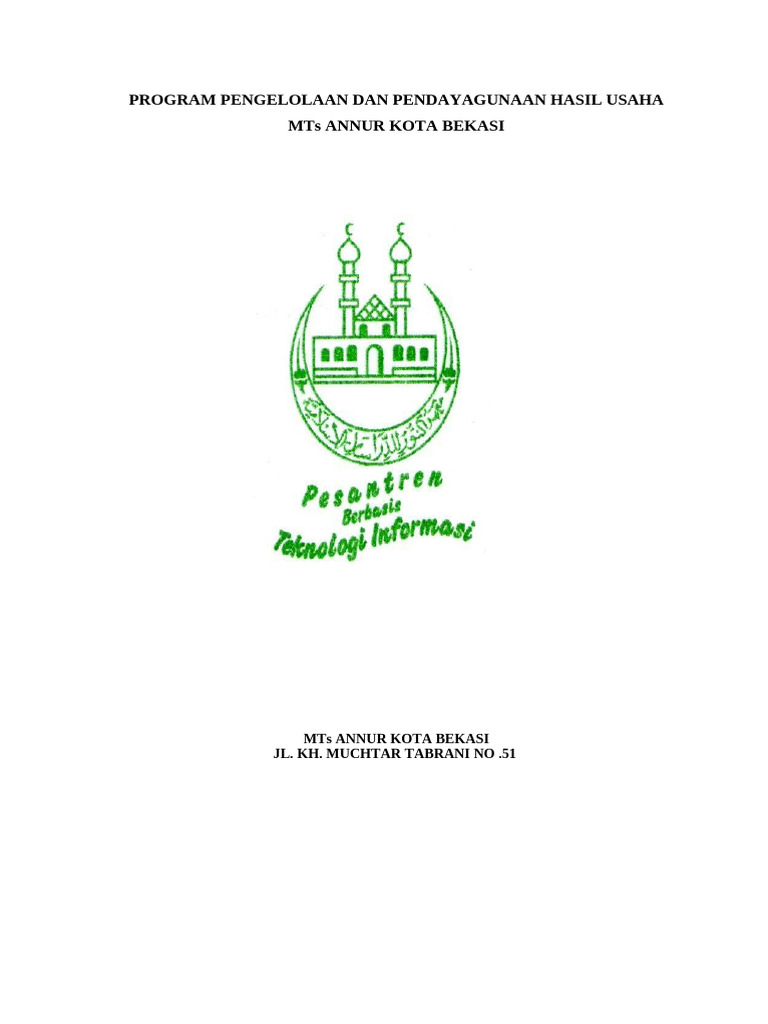 3.1.3.2 Program Pengelolaan Dan Pendayagunaan Hasil Usaha | PDF