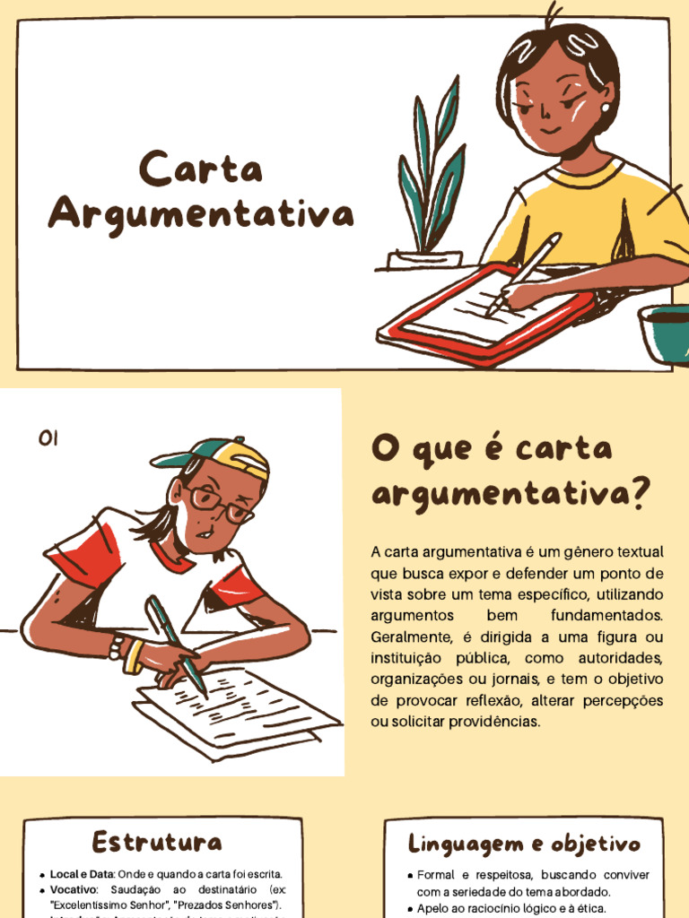 Carta Argumentativa | PDF | Juventude | Argumento