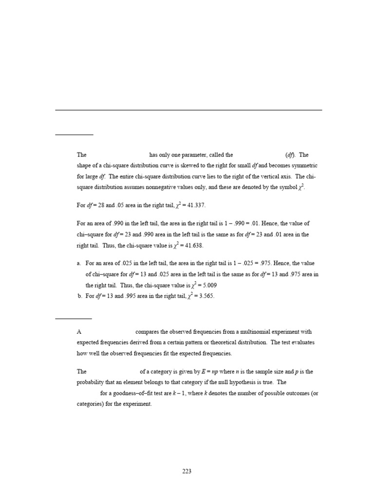 ch11 | PDF | Chi Squared Test | Chi Squared Distribution