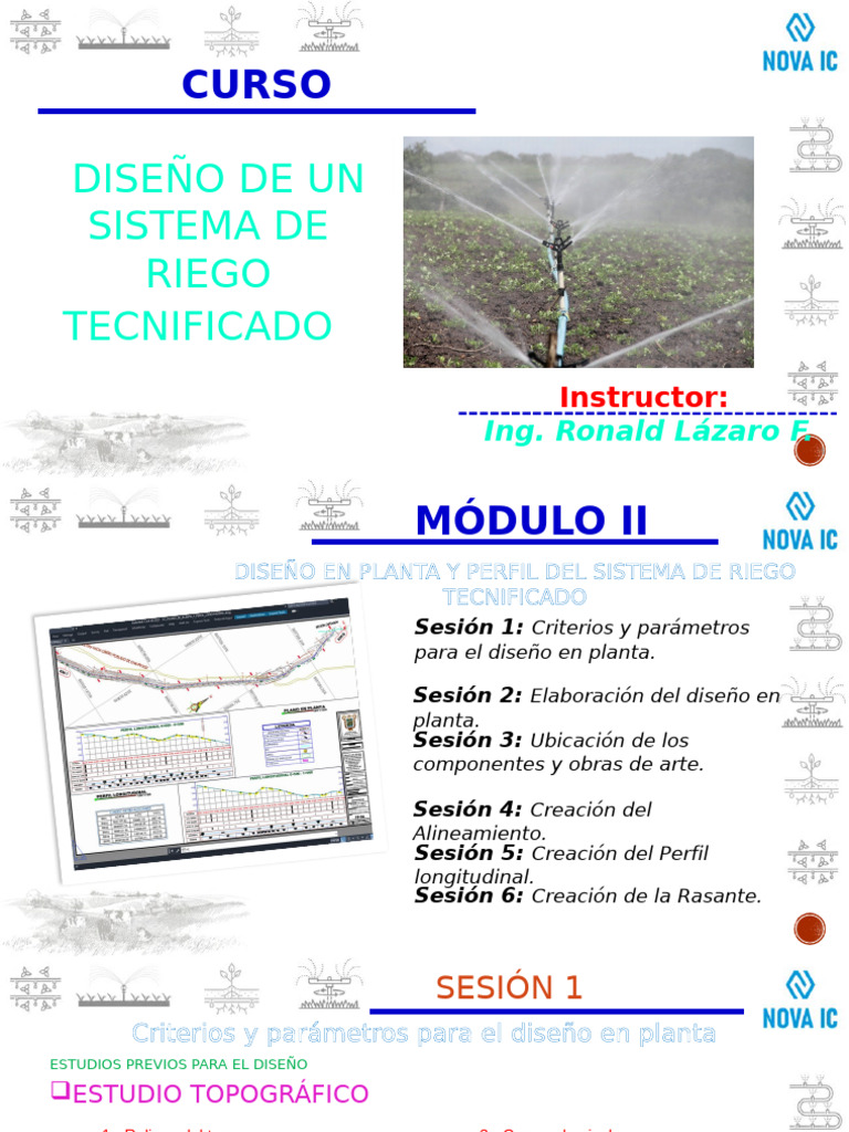 Diseño de Un Sistema de Riego Tecnificado - MODULO 2 | PDF | Riego | Agua