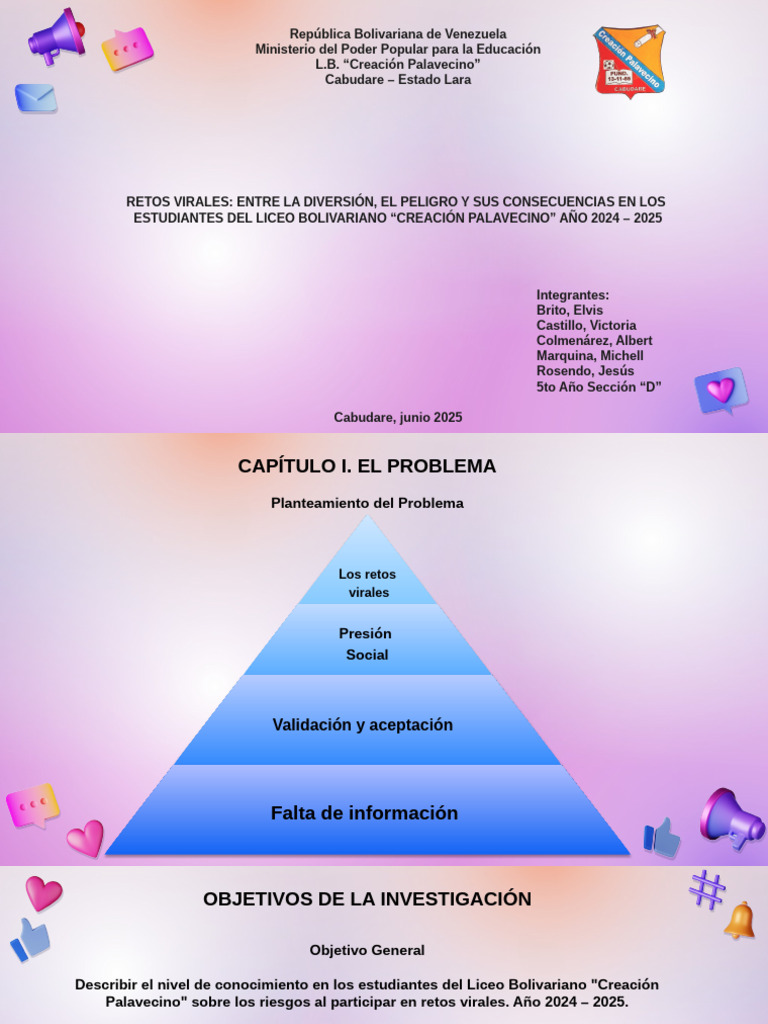 Retos Virales en Estudiantes: Riesgos y Conocimientos | PDF ...