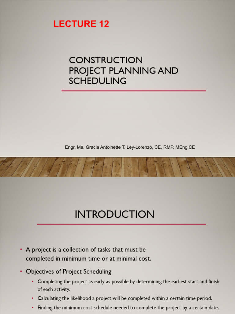Construction Project Scheduling Guide | PDF | Operations Research ...