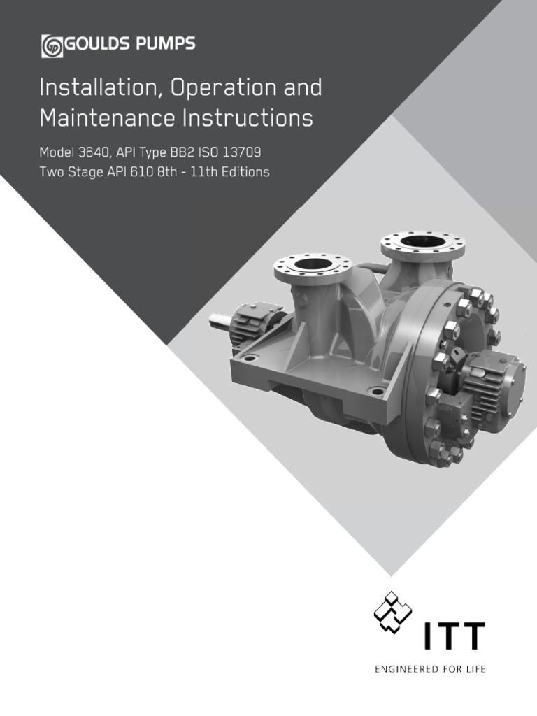 Pump Installation and Safety Guide | PDF | Bearing (Mechanical) | Pump
