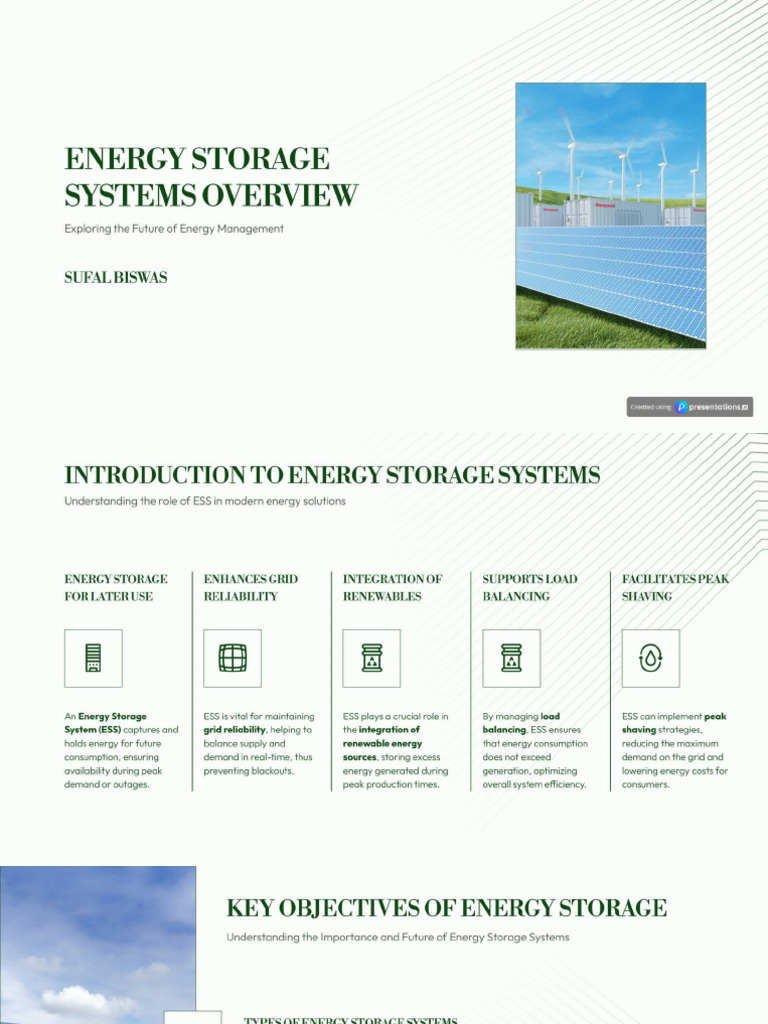 Energy Storage Systems - The Backbone of Future Power Solutions - PDF ...