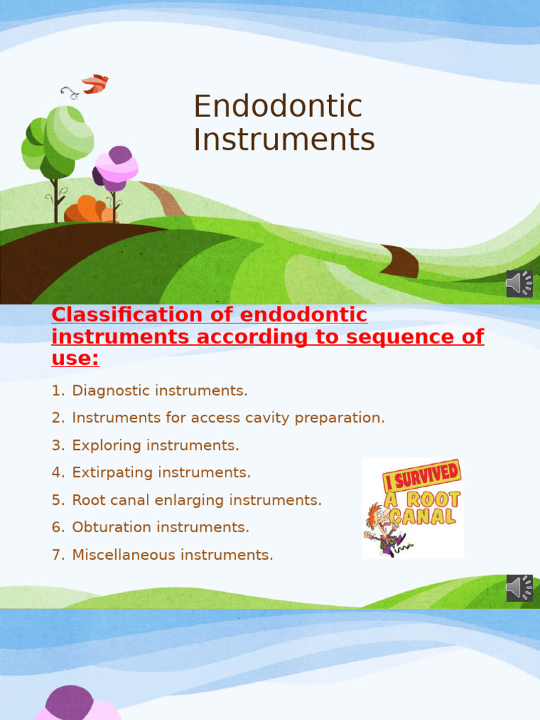 6endodontic Instruments Audio1 | PDF | Radiography | Dentistry Branches