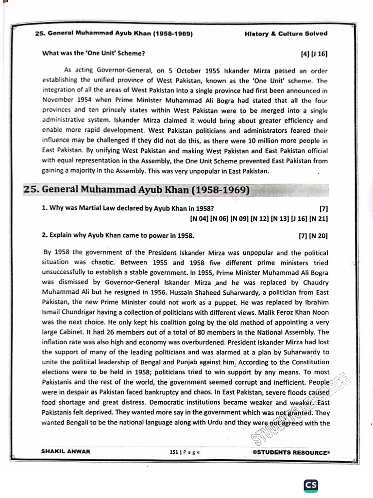 Ayub Khan | PDF