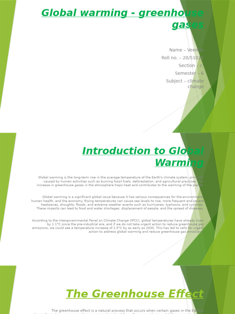Understanding Greenhouse Gases and Global Warming | PDF | Climate ...