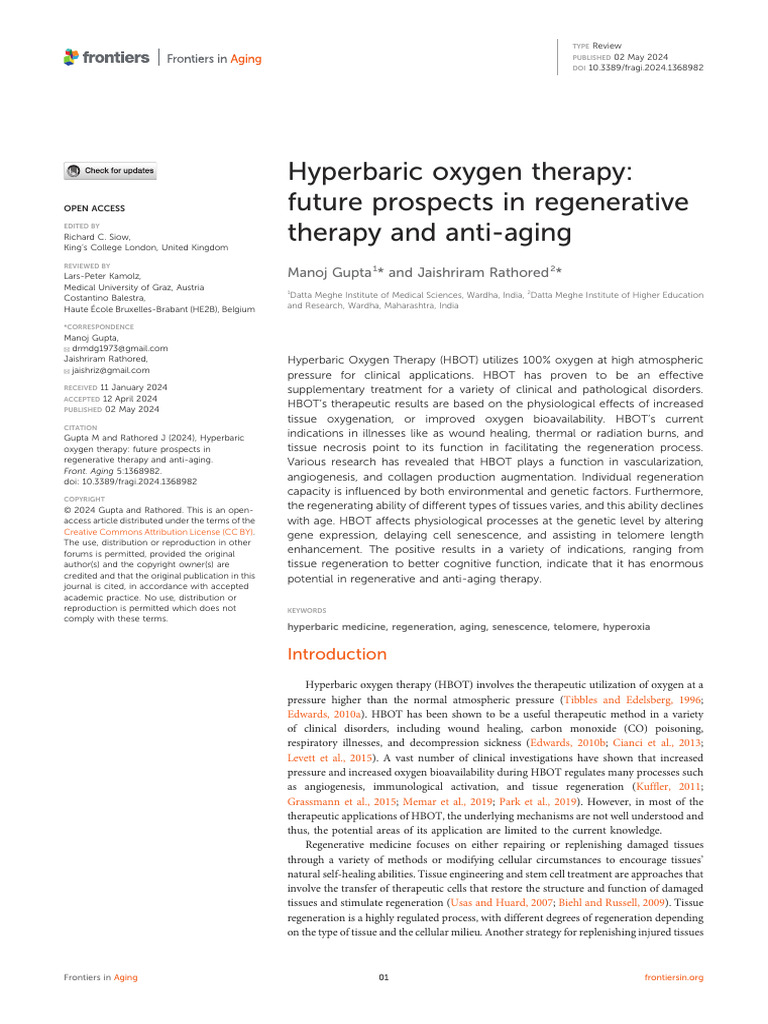 05-3. Hyperbaric Oxygen Therapy Future Prospects in Regenerative ...