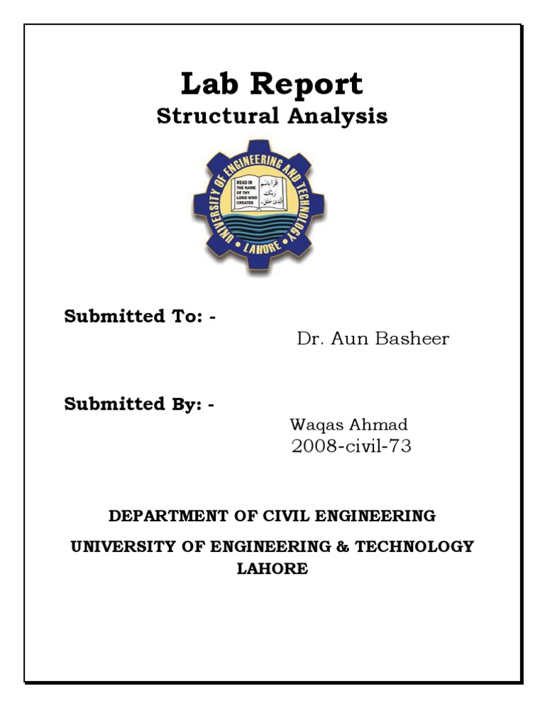 Lab Report: Structural Analysis | PDF | Technology & Engineering