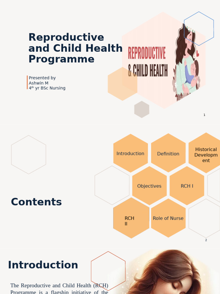 RCH Programme Overview and Objectives | PDF | Childbirth | Pregnancy