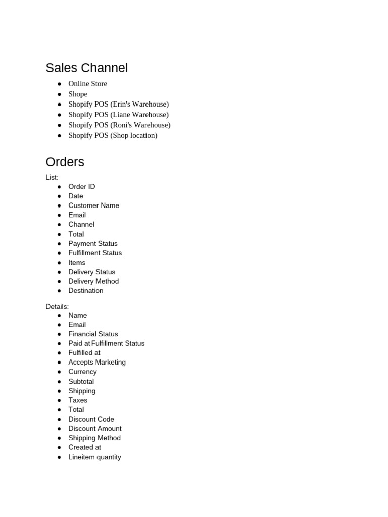 Comprehensive Sales Channel Overview | PDF | Point Of Sale | Market ...