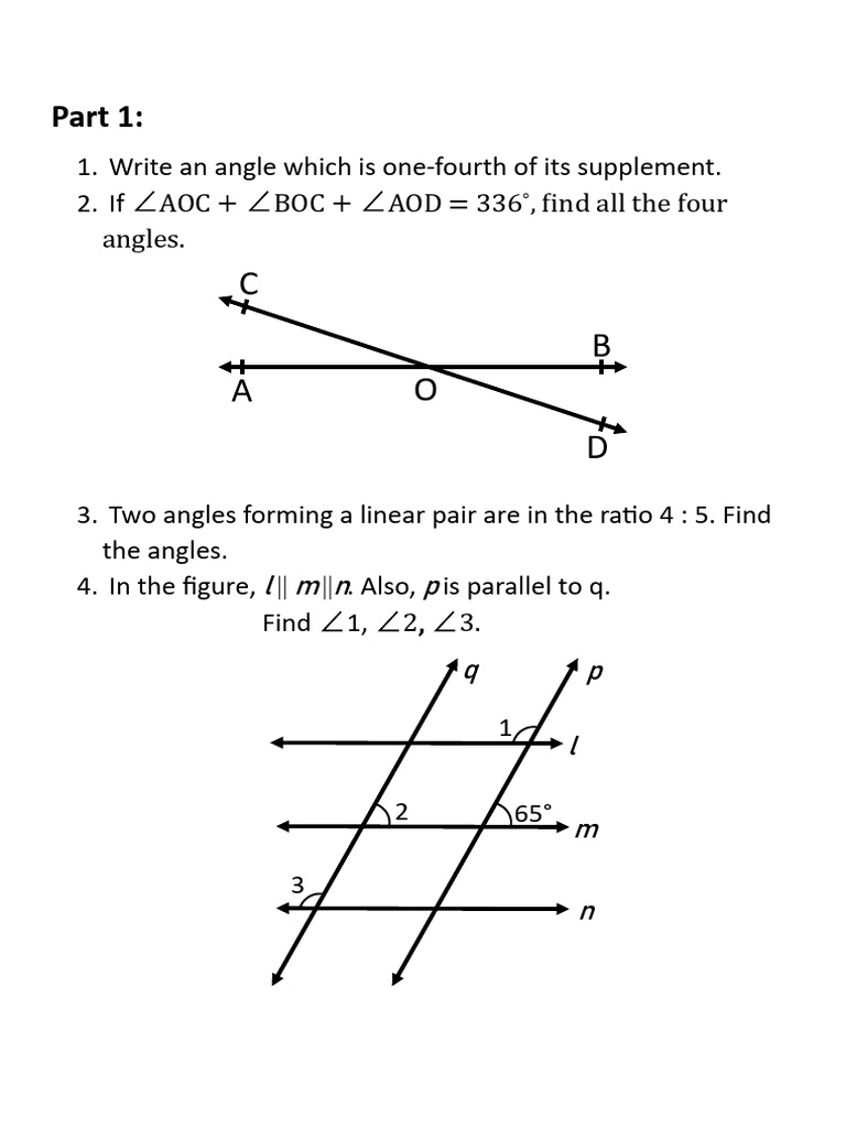 Geometry Problems and Definitions | PDF