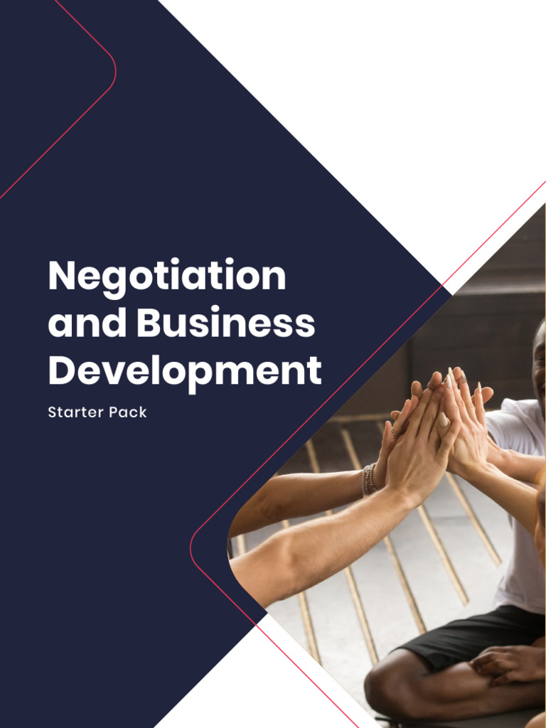 Negotiation & Business Development Course | PDF | Negotiation | Swot ...