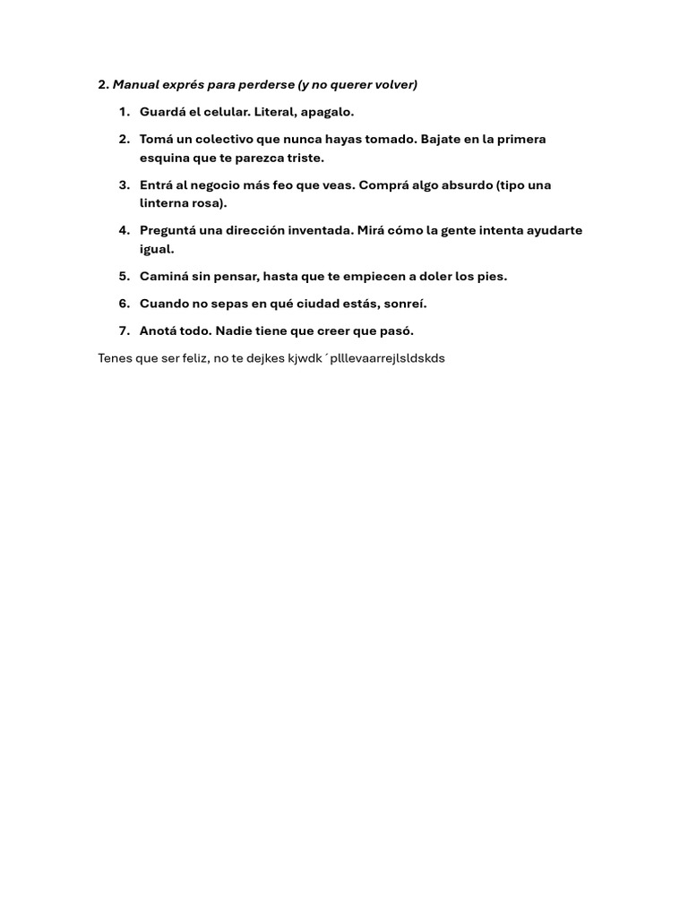 Manual para perderse y disfrutar | PDF