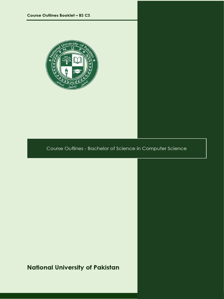 BS CS Course Outlines 2024 Guide | PDF | Computer Data Storage | Computing
