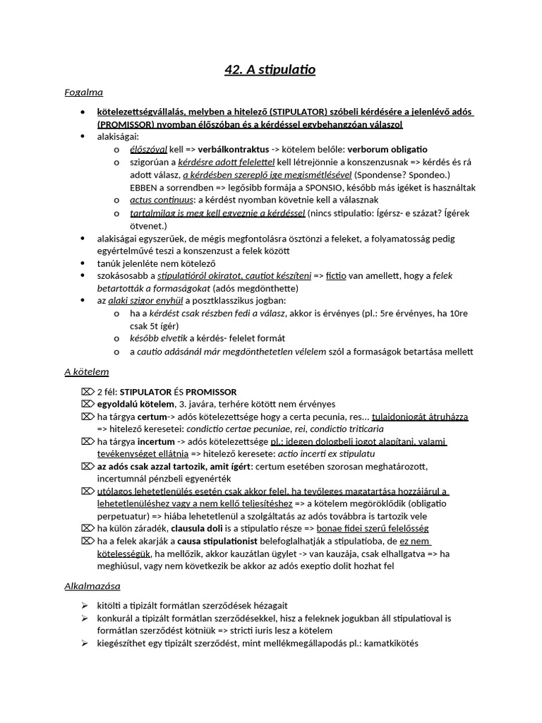 A Stipulatio | PDF