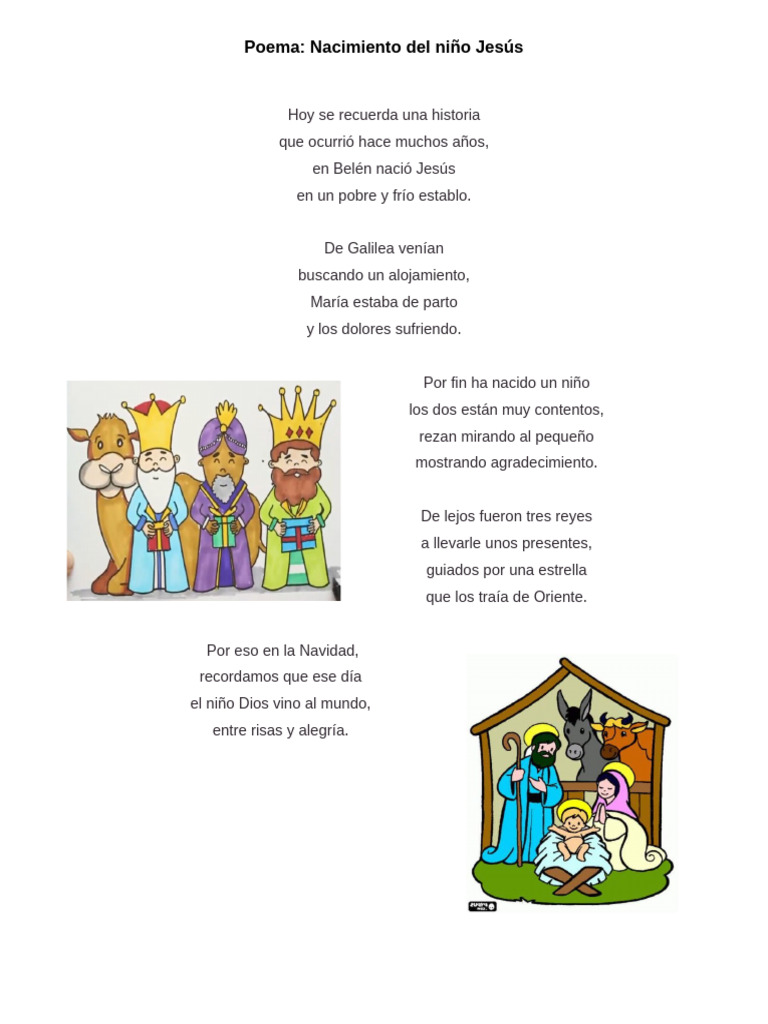 Poema de Navidad para Niños | PDF