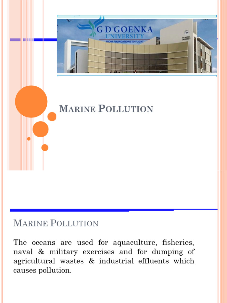 Unit 3 (Part 9) - Marine Pollution | PDF