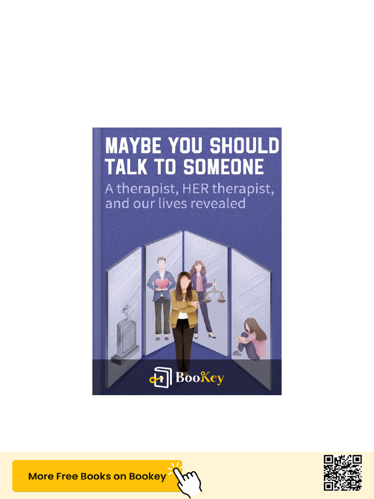 Maybe You Should Talk to Someone PDF | PDF | Psychotherapy | Grief