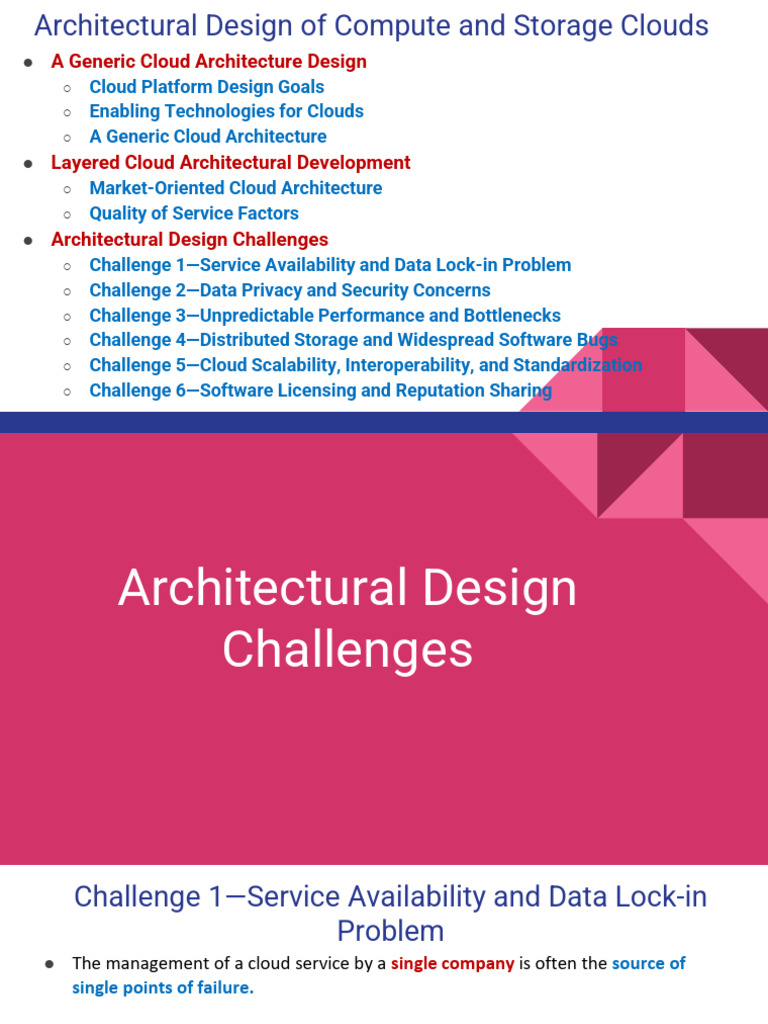 Architectural Design Challenges | PDF | Cloud Computing | Virtual Machine