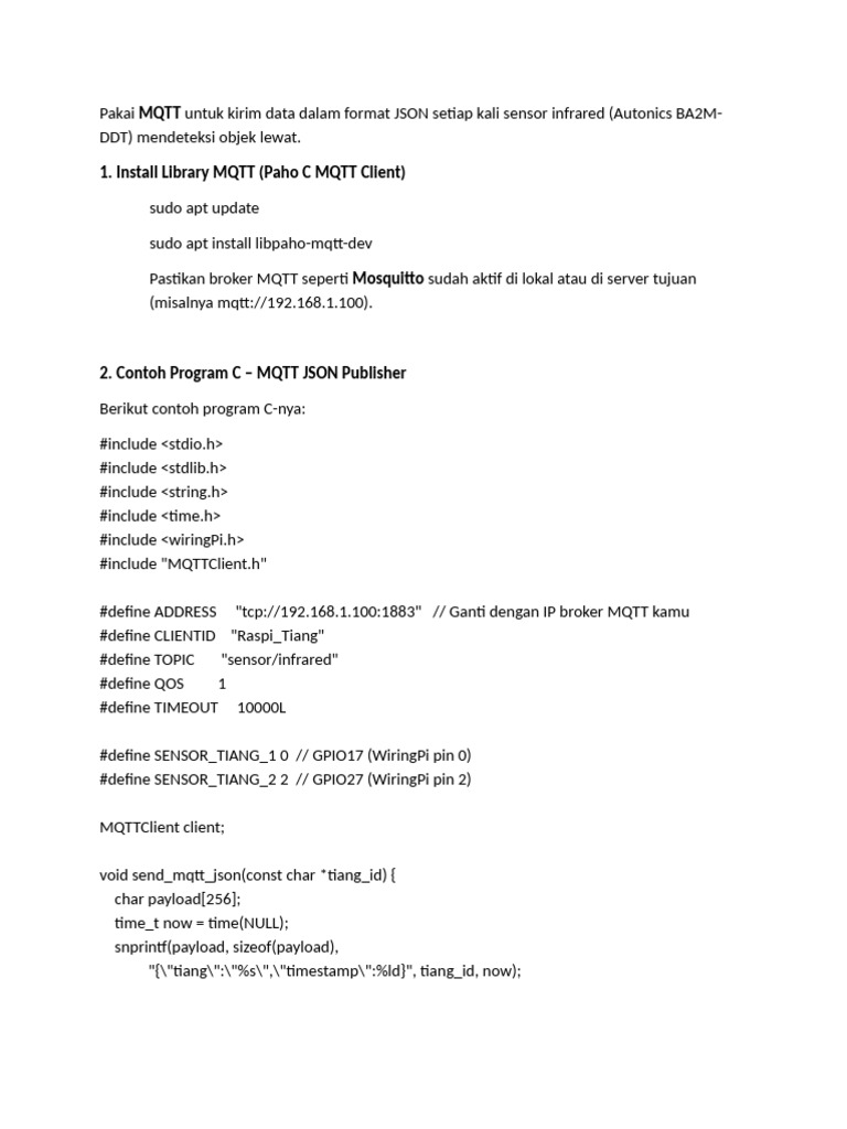 MQTT JSON Data Transmission Guide | PDF | Internet Architecture ...