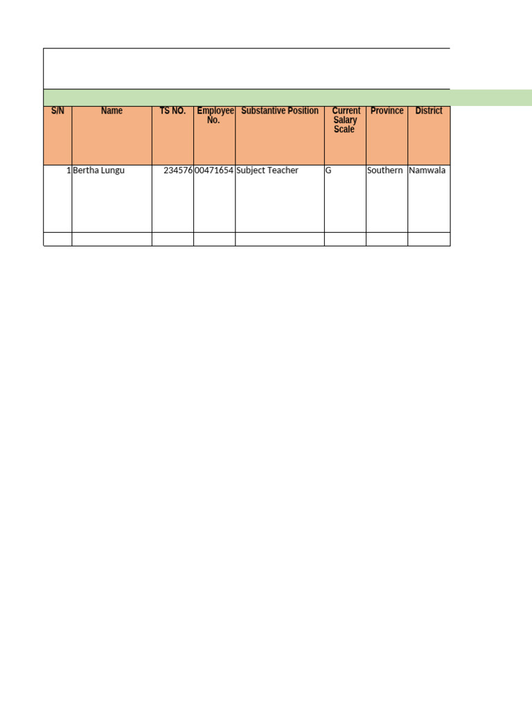 Teacher Upgrade Form | PDF