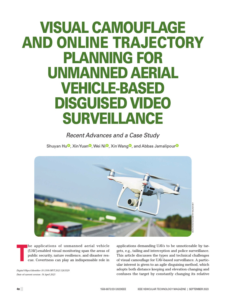 UAV Visual Camouflage for Surveillance | PDF | Unmanned Aerial Vehicle ...