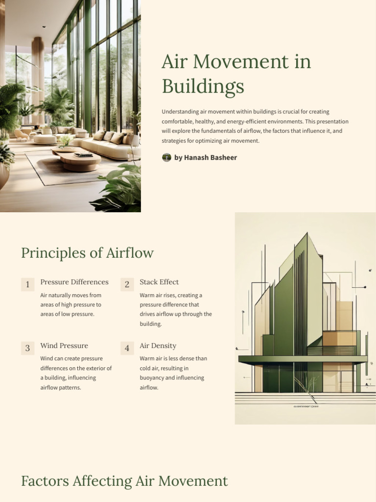 Air Movement Strategies in Buildings | PDF | Ventilation (Architecture ...