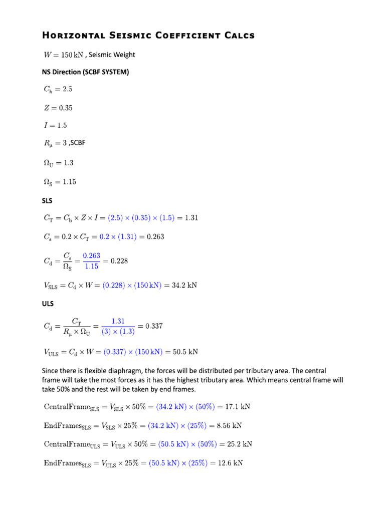 2.0 Seismic Weight and Base Shear | PDF
