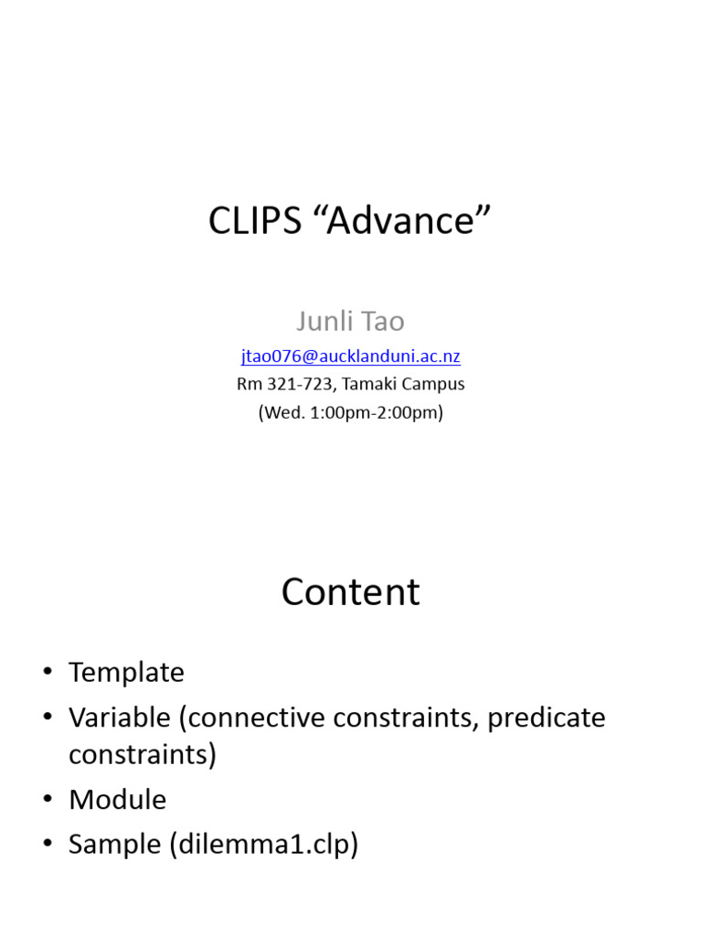 CLIPS3 | PDF | Function (Mathematics) | Programming Paradigms