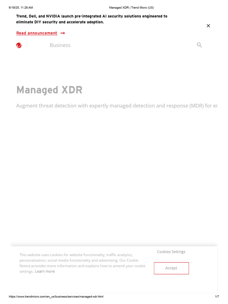 Managed XDR - Trend Micro (US) | PDF | Artificial Intelligence ...
