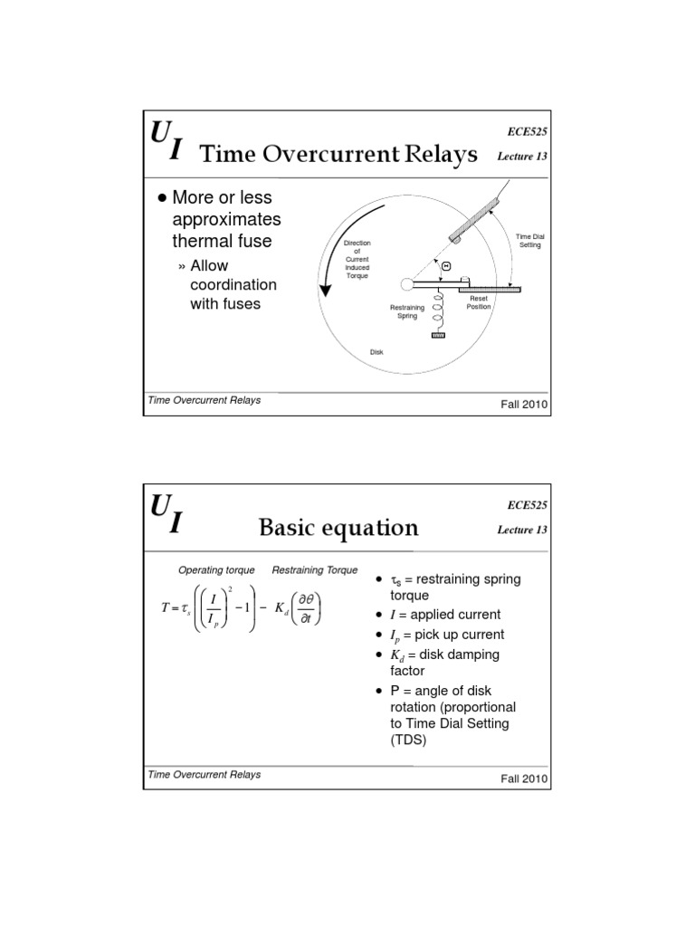 IEC Time Overcurrent Relay Curves | PDF