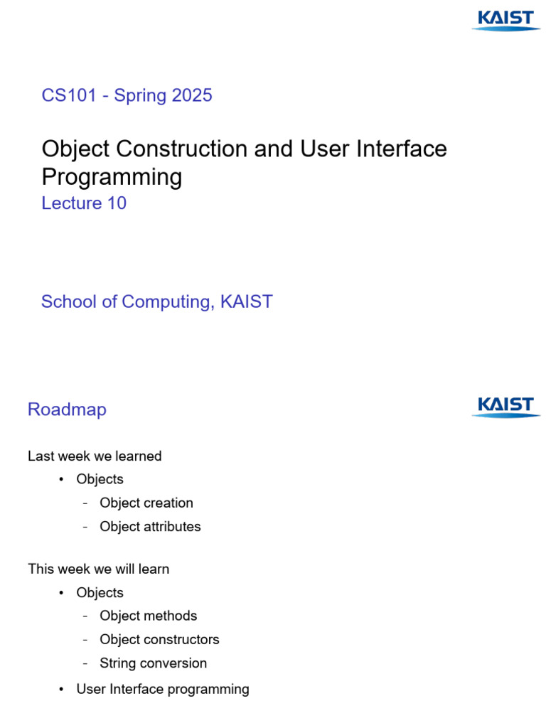 CS101: Object Methods & UI Programming | PDF | Playing Cards ...