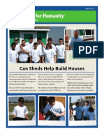 Can Sheds Help Build Houses: MARCH 2011