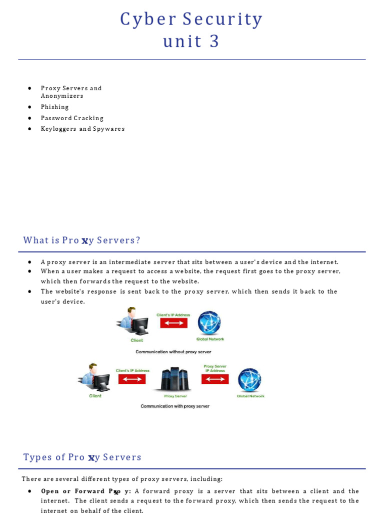 Cyber Security: Proxy Servers & Phishing | PDF | Cybercrime ...