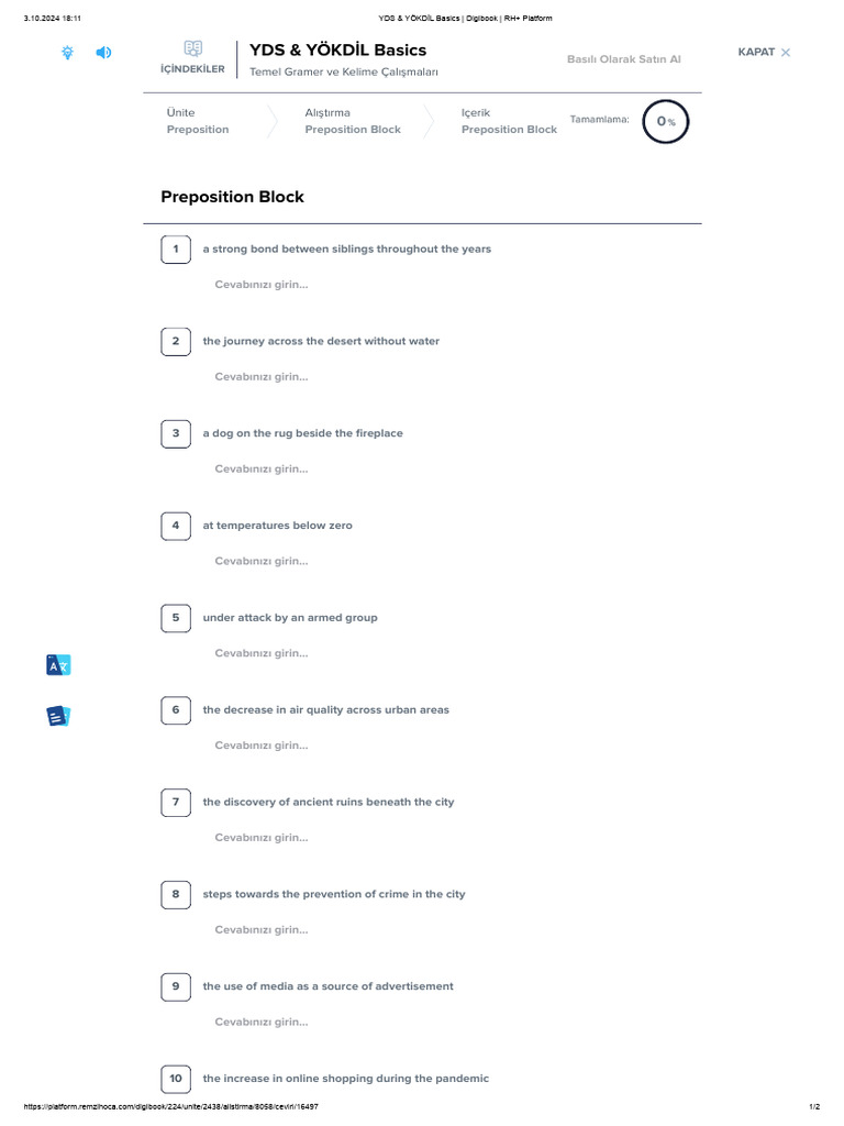 YDS & YÖKDİL Basics - Digibook - RH+ Platform4 | PDF