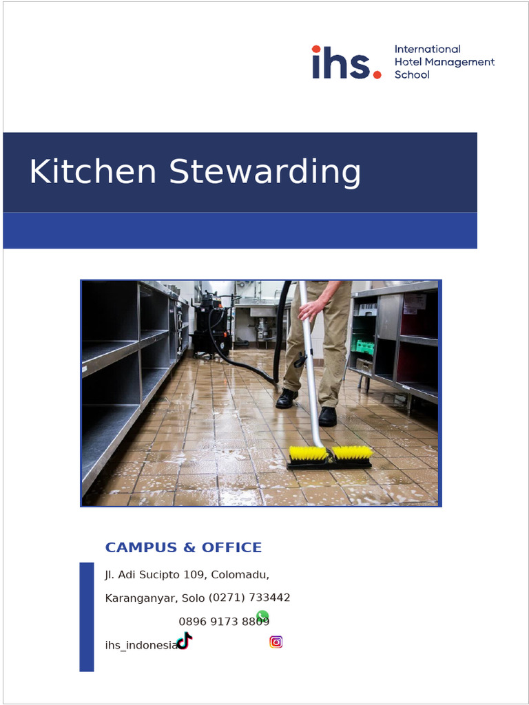 Panduan Lengkap Kitchen Stewarding | PDF