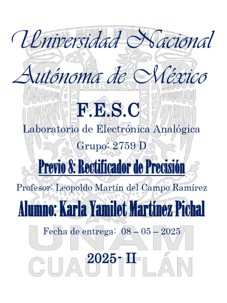 Previo8 Electronica Analogica Karla Martinez (FesC-4) | PDF