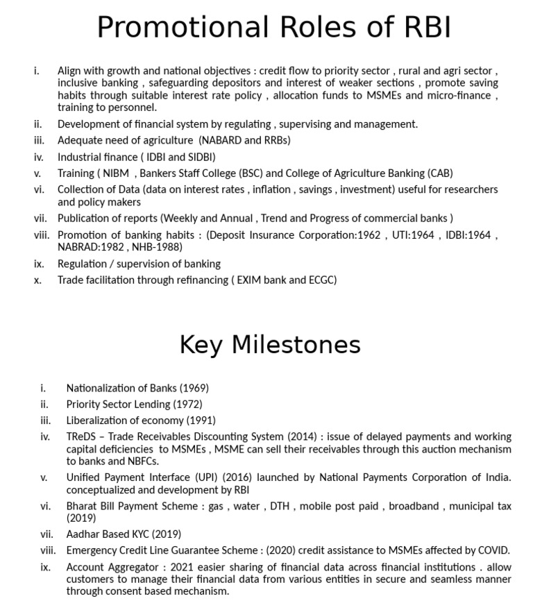 RBI's Role in Promoting Banking Habits | PDF