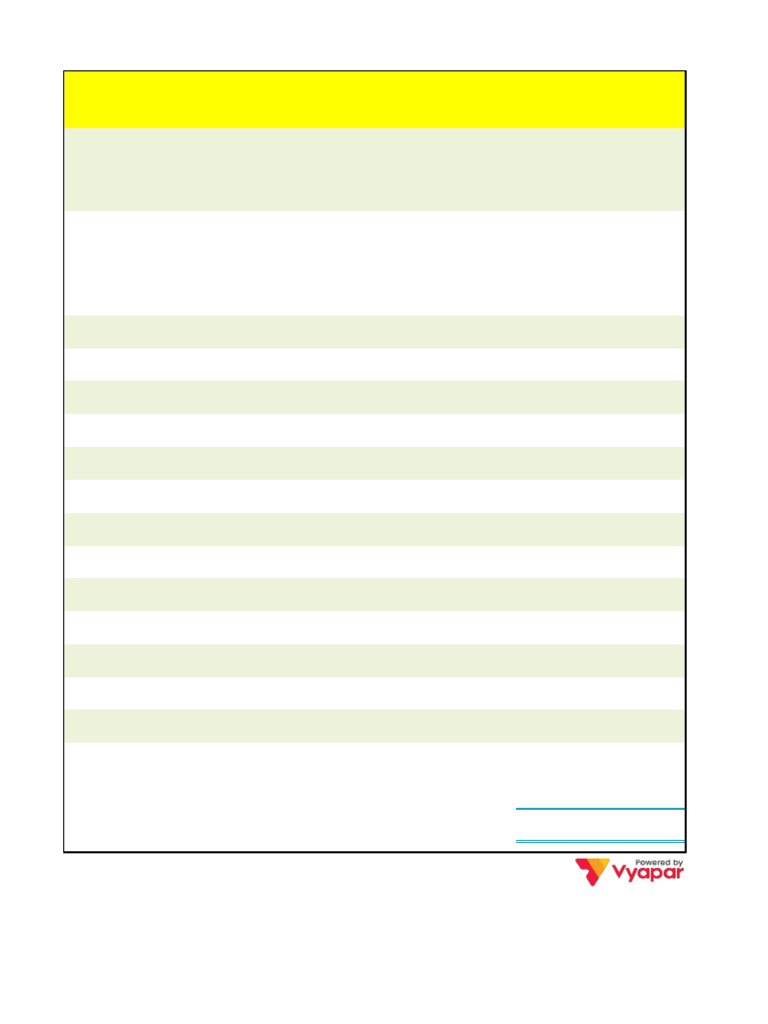 Non-GST Invoice Format Template | PDF