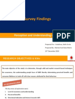 Survey Findings: Perception and Understanding of MNP