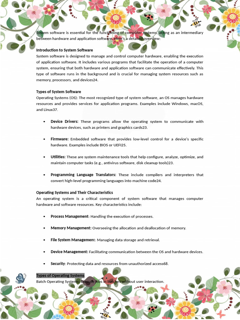 System Software and Soon ... Ict WPS Office | PDF | Operating System ...