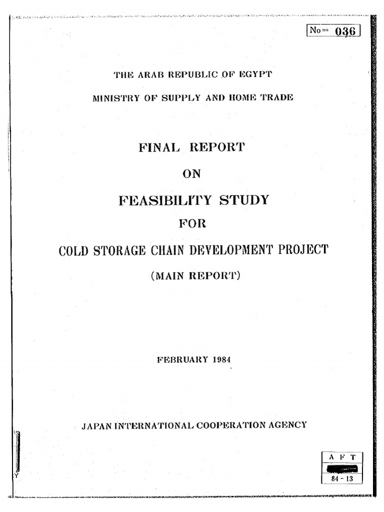 JAICA Cold Storage Report 1984 | PDF